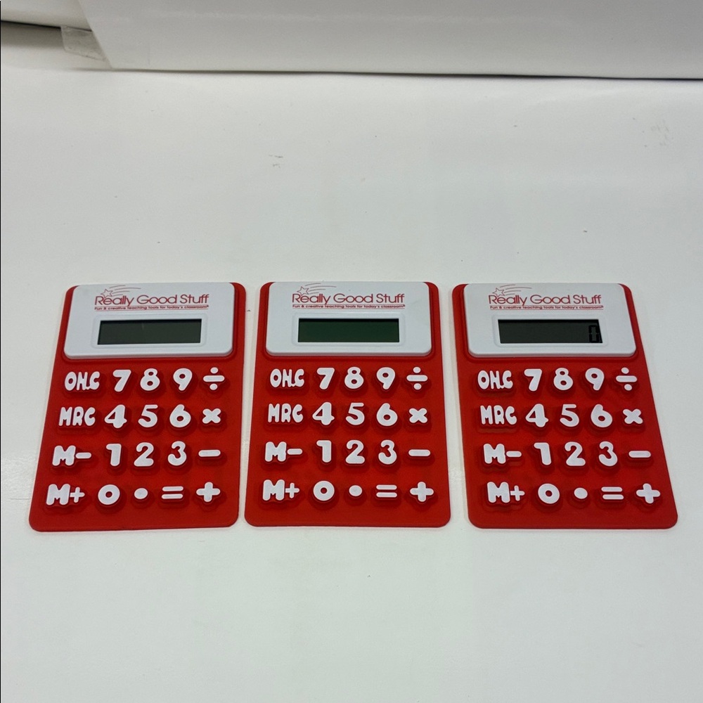 3 Really Good Stuff Educational Flexible Rubber Magnet Calculators